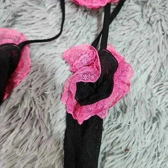 SEXY Stretchy one piece goth princess core all lace body suit. Size Xl - Picture 7 of 13